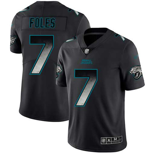 Nike Jacksonville Jaguars #7 Nick Foles Black Men Stitched NFL Vapor Untouchable Limited Smoke Fashion Jersey->jacksonville jaguars->NFL Jersey